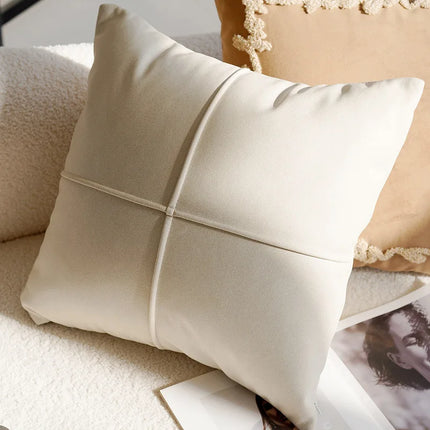 Brown Cushion Cover with Moroccan Tufting, Fringe Detailing and Modern Boho Style Comfort