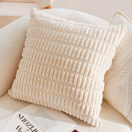 Brown Cushion Cover with Moroccan Tufting, Fringe Detailing and Modern Boho Style Comfort