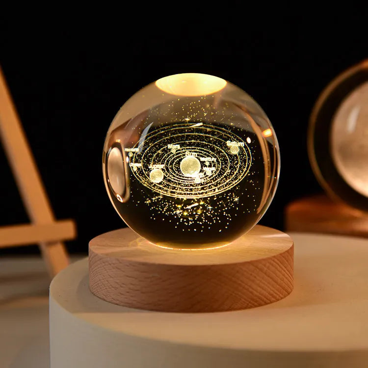 MagicGlow – USB Natbordslampe Kugle med Blødt Stemningslys