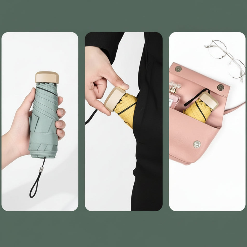 SKYPOCKET – Ultracompact mini-zonnescherm met UV- en regenbescherming 3