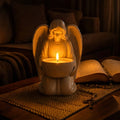Angel Candle Holder – Curved Tabletop Figure with a Smooth Polished Finish
