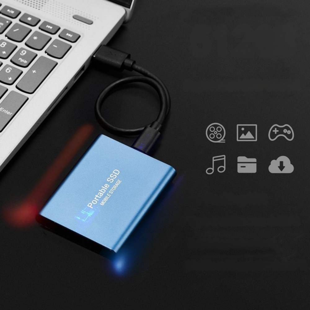 SSD Portable External Drive 512GB Fast Compact USB C Storage 4