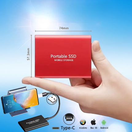 SSD Portable External Drive 512GB Fast Compact USB C Storage 7