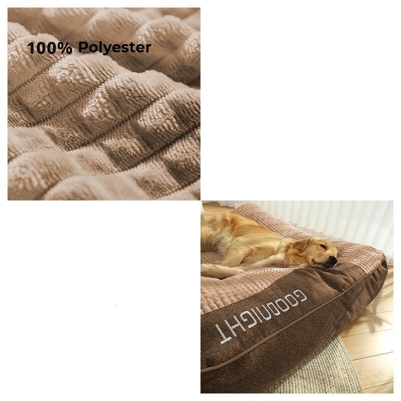 Panier pour chien – Grand modèle résistant aux griffures, bords surélevés et housse amovible