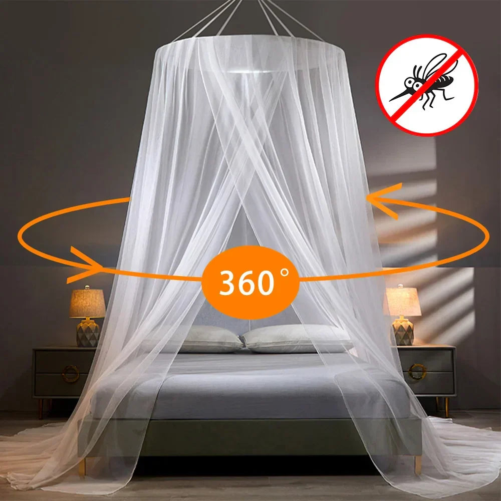 Bed Mosquito Net – 360° Canopy for Single and Double Beds