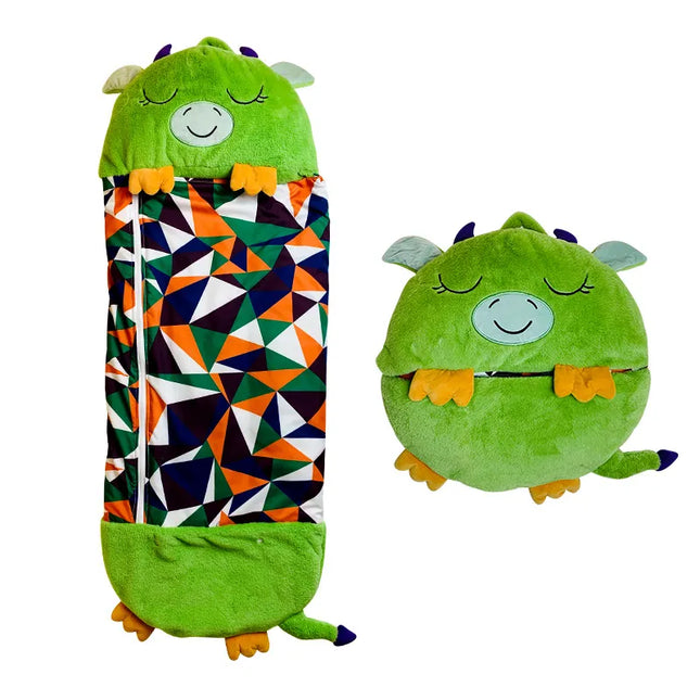 2-in-1 Kids Sleeping Bag – Soft, Hypoallergenic & Transformable into a Cuddly Toy