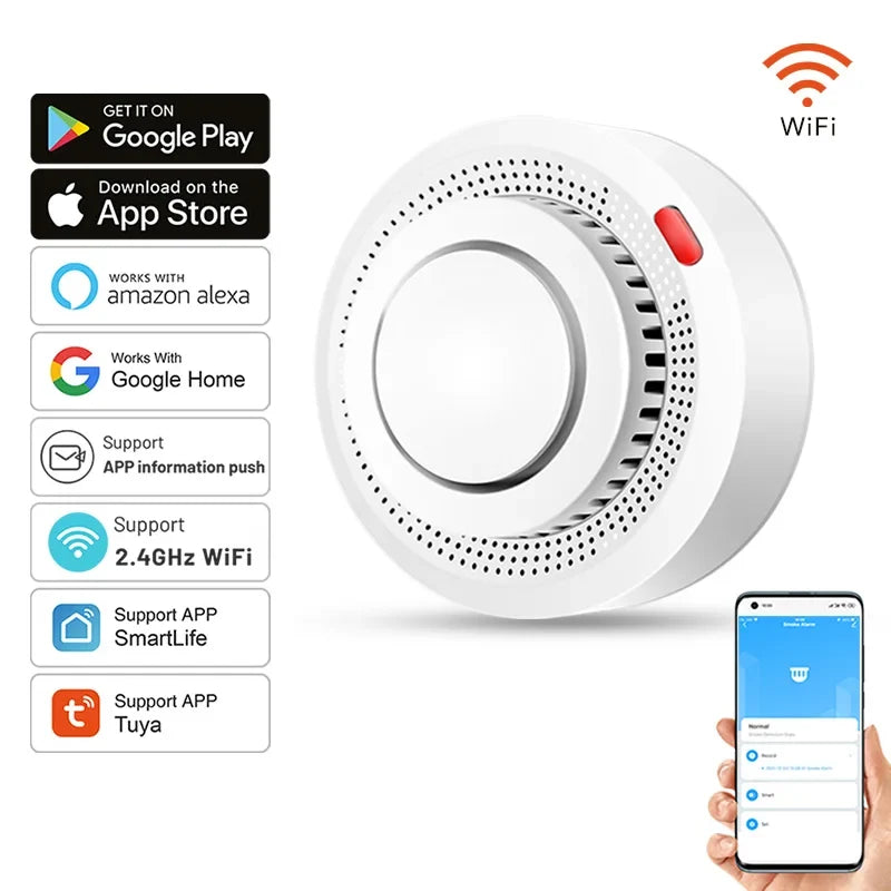 SafeSense Smart WiFi Smoke & Fire Alarm (85dB) 3