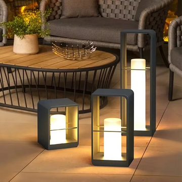 SunLuxe Solterrasselampe – Vandtæt LED Udendørslampe med Skumringssensor