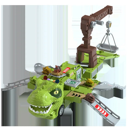 Dinosaur Adventure Toy – Realistic T-Rex & Triceratops Figures with Light and Sound Effects