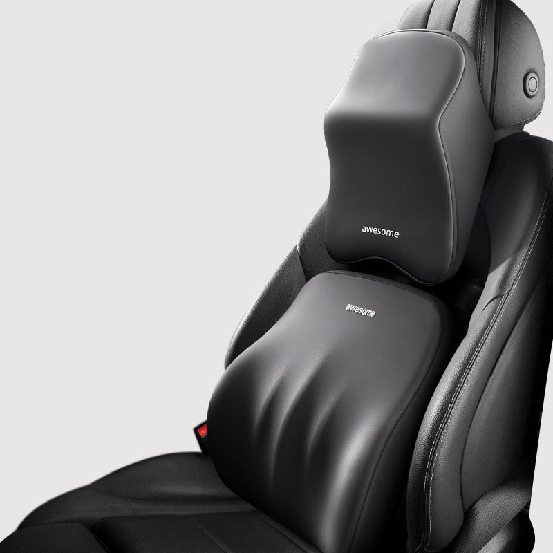 Memory Foam Car Seat Cushion – Ergonomic Neck & Back Support for Extra Comfort