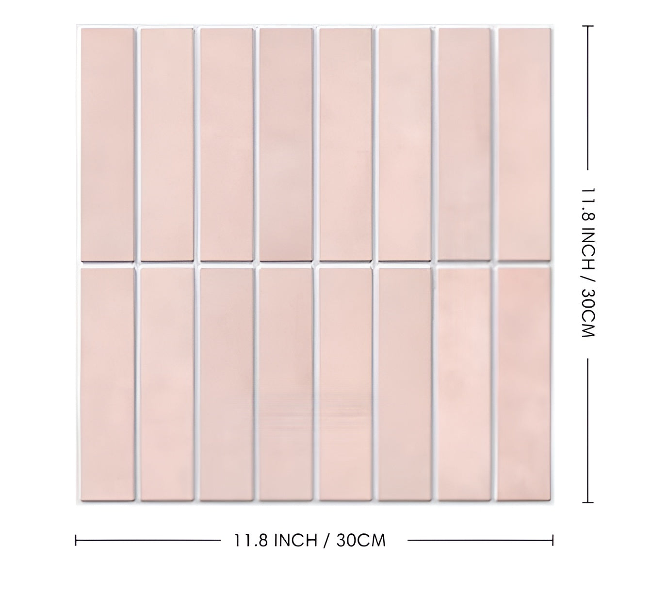 Self-Adhesive Bathroom Wall Panels - 3D Ceramic-Look, Waterproof, Easy Install, 30x30 cm, 10 Panels 8
