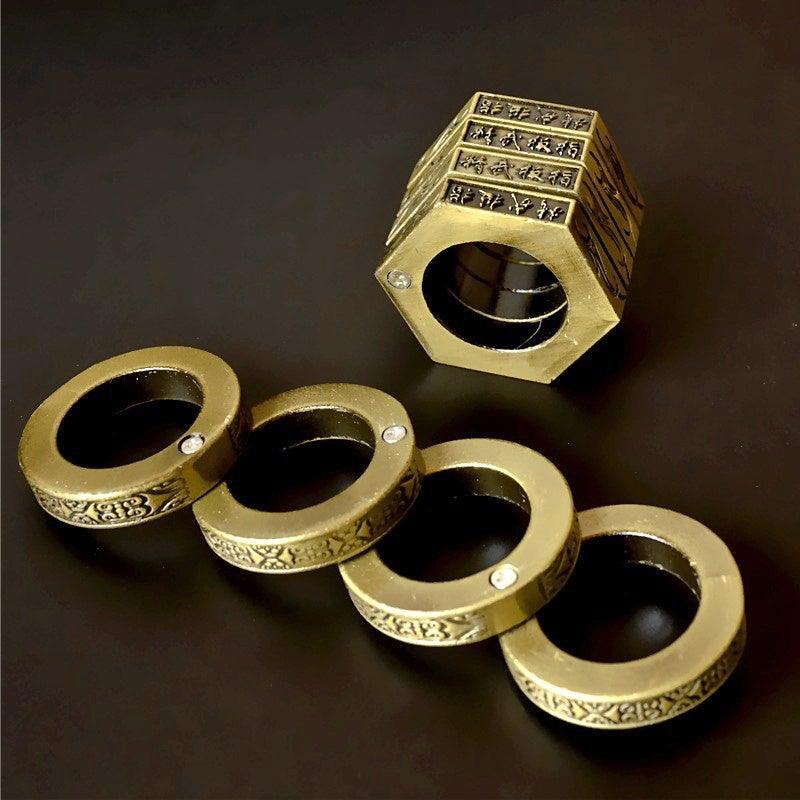Self Defense Rings Set - Lightweight Zinc Alloy Knuckle Duster for Protection 2
