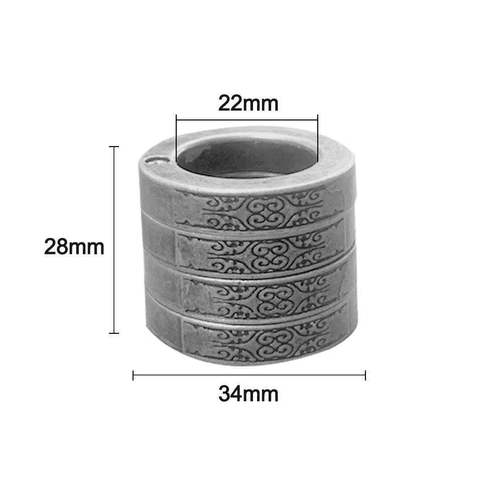 Self Defense Rings Set - Lightweight Zinc Alloy Knuckle Duster for Protection 7