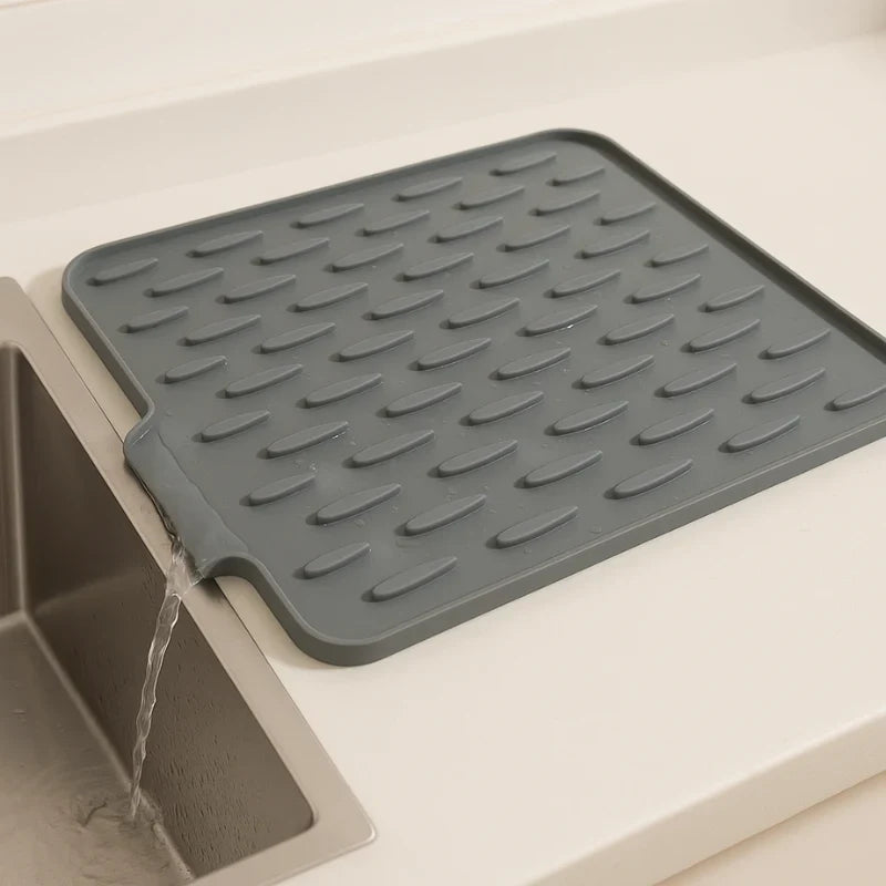 Silicone dish drying mat