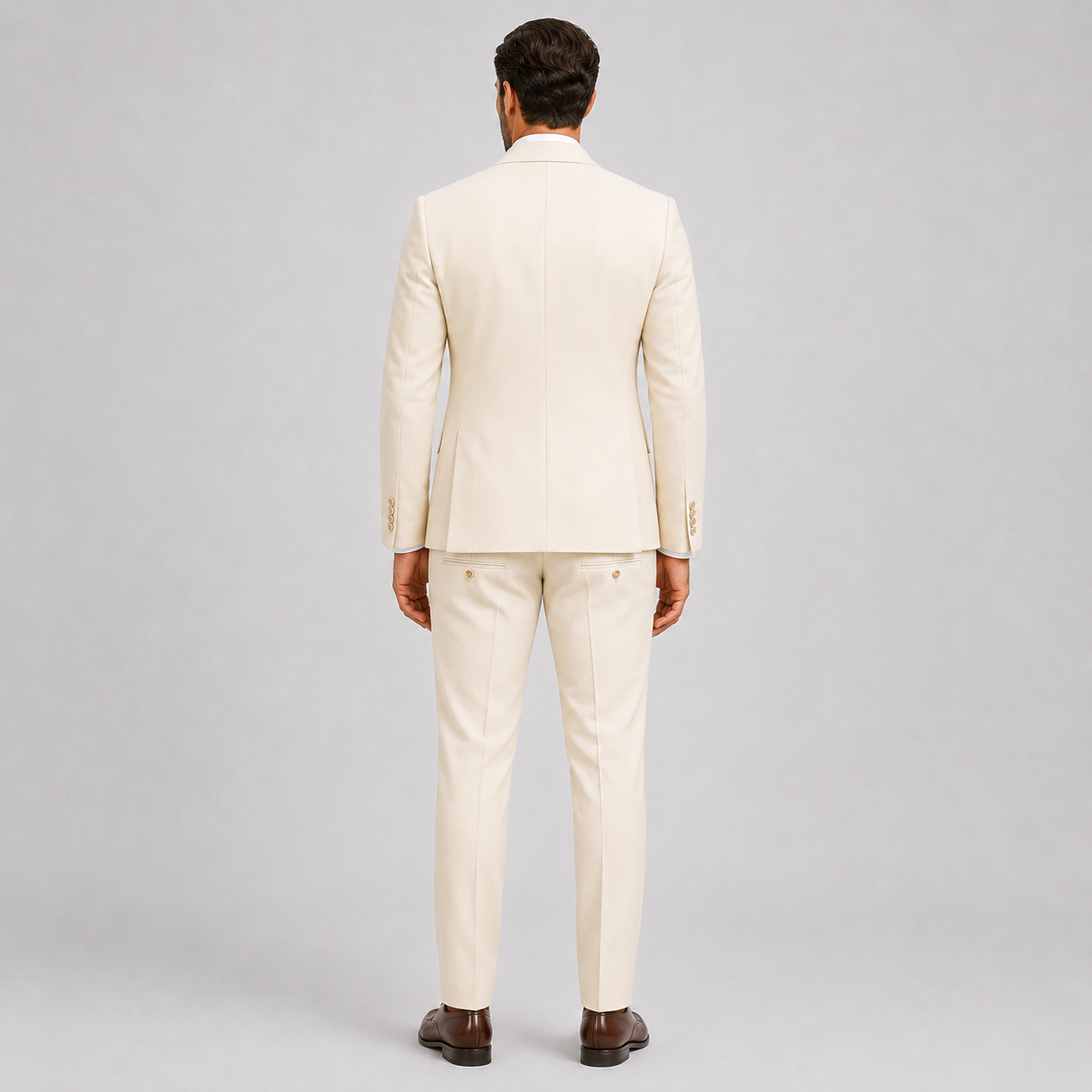 Slim-fit Heren Kostuum met Blazer en Pantalon voor Bruiloften en Formele Gelegenheden 3