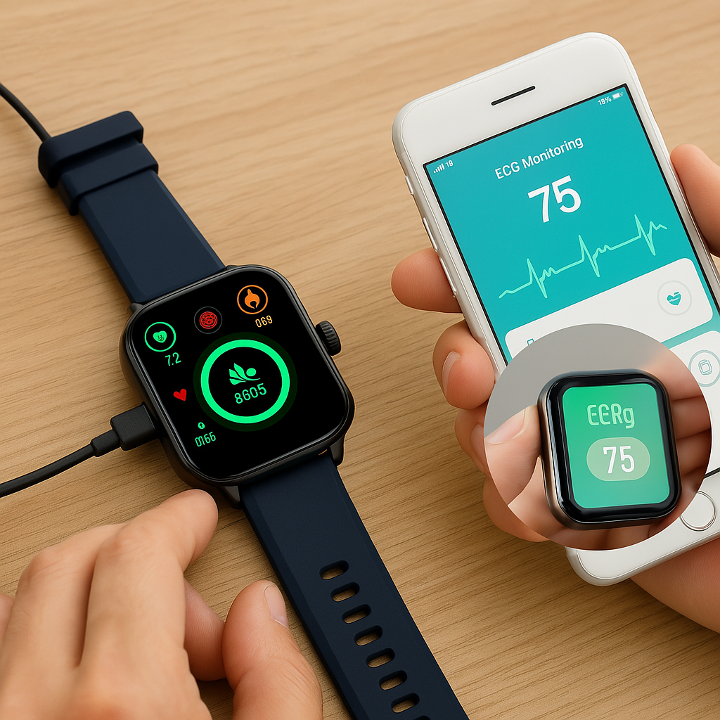 Smartwatch – HD Touchscreen Activity Tracker with Notifications & Long Battery Life