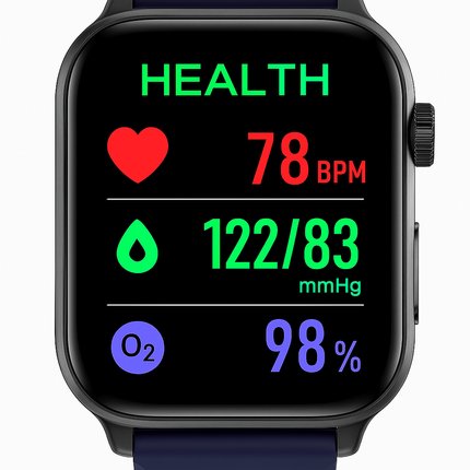 Smartwatch – HD Touchscreen Activity Tracker with Notifications & Long Battery Life