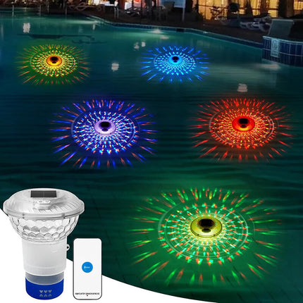 Solar Pool Chlorine Floater with Colorful Light 2