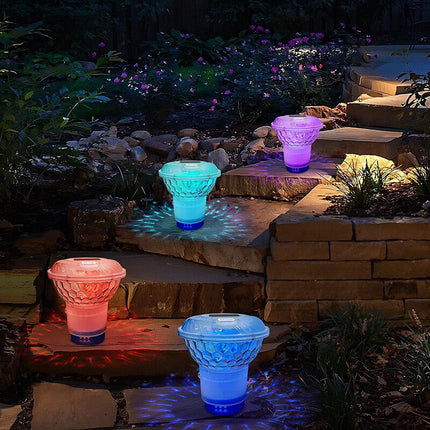 Solar Pool Chlorine Floater with Colorful Light 4