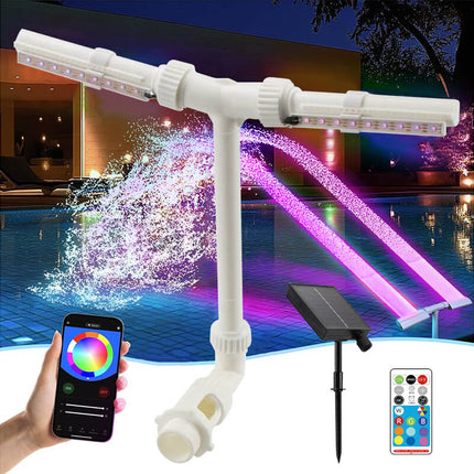 Solar Pool Fountain with Lights 0