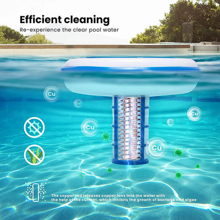 Solar Powered Pool Ionizer with LED Light 3