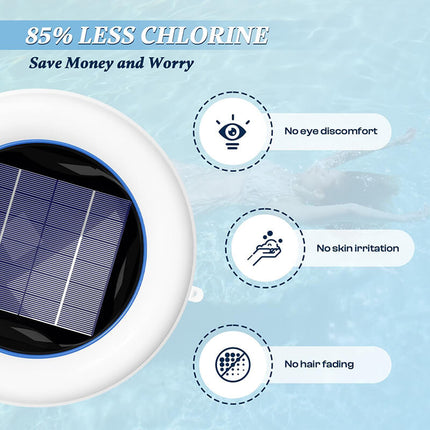 Solar Powered Pool Ionizer with LED Light 4