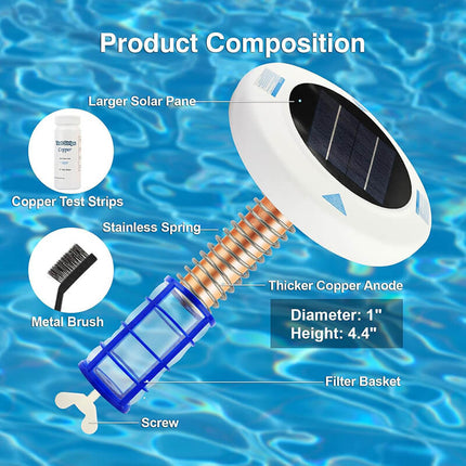 Solar Powered Pool Ionizer with LED Light 5