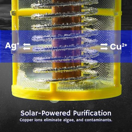 Solar Powered Pool Ionizer with LED Light 6