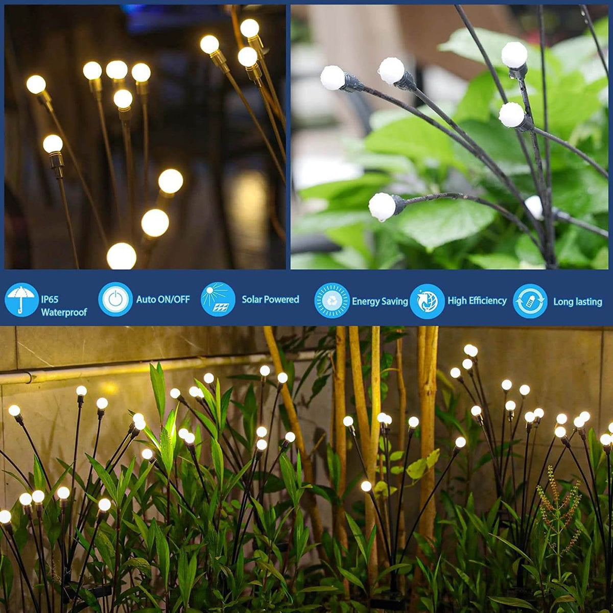 Solar Tuinprikker LED Buitenlamp met Modern Wit Licht 8