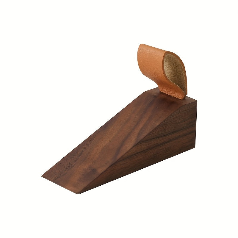 Solid Wood Door Stop Wedge with Non-Slip Base for Indoor Use 5