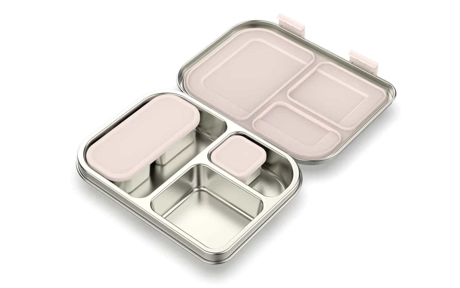 Stainless Steel Lunchbox – 975 ml Bento Box with 3 Compartments & Leakproof Lid 11