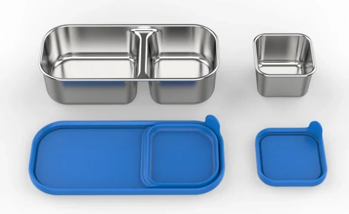 Stainless Steel Lunchbox – 975 ml Bento Box with 3 Compartments & Leakproof Lid 14