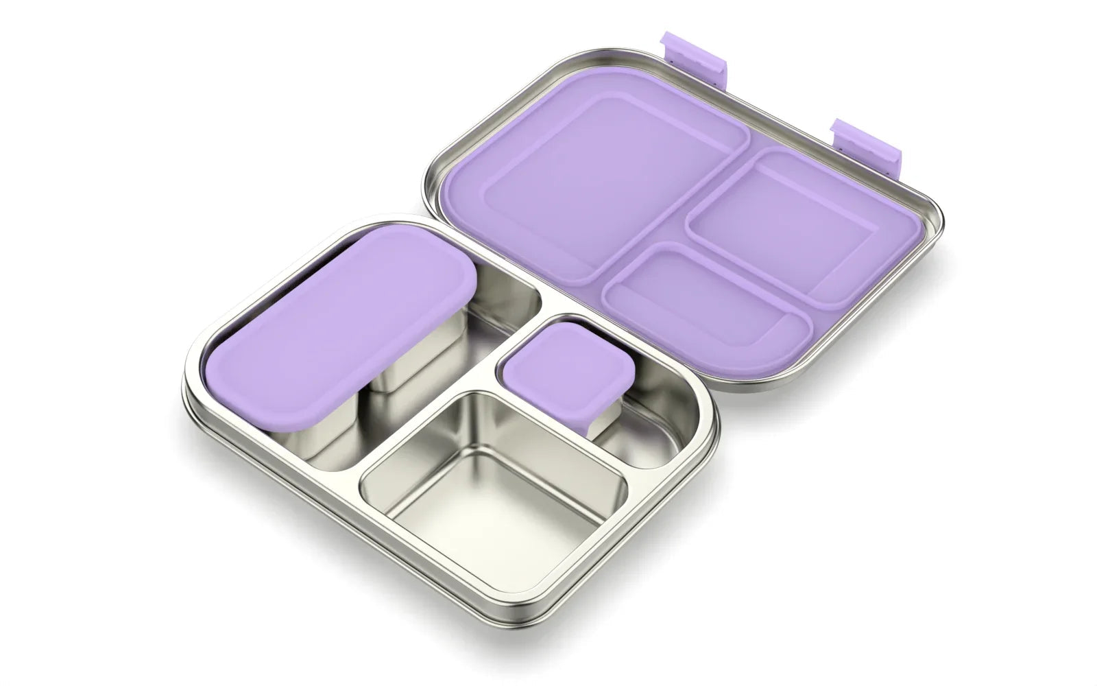 Stainless Steel Lunchbox – 975 ml Bento Box with 3 Compartments & Leakproof Lid 25