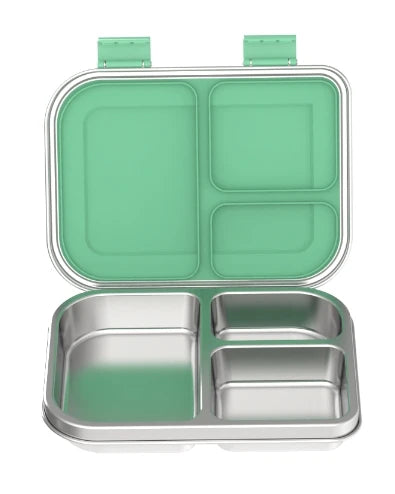 Stainless Steel Lunchbox – 975 ml Bento Box with 3 Compartments & Leakproof Lid 26