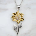 Sterling Silver Sunflower Gold Necklace 2