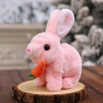 Stuffed Animal Bunny Toy Interactive Rabbit Toy Sound Moving 3