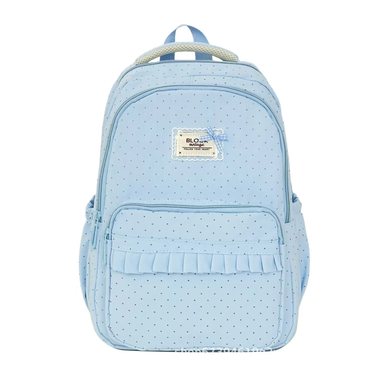 Stylish Polka Dot Ruffled Backpack Kalsten 2
