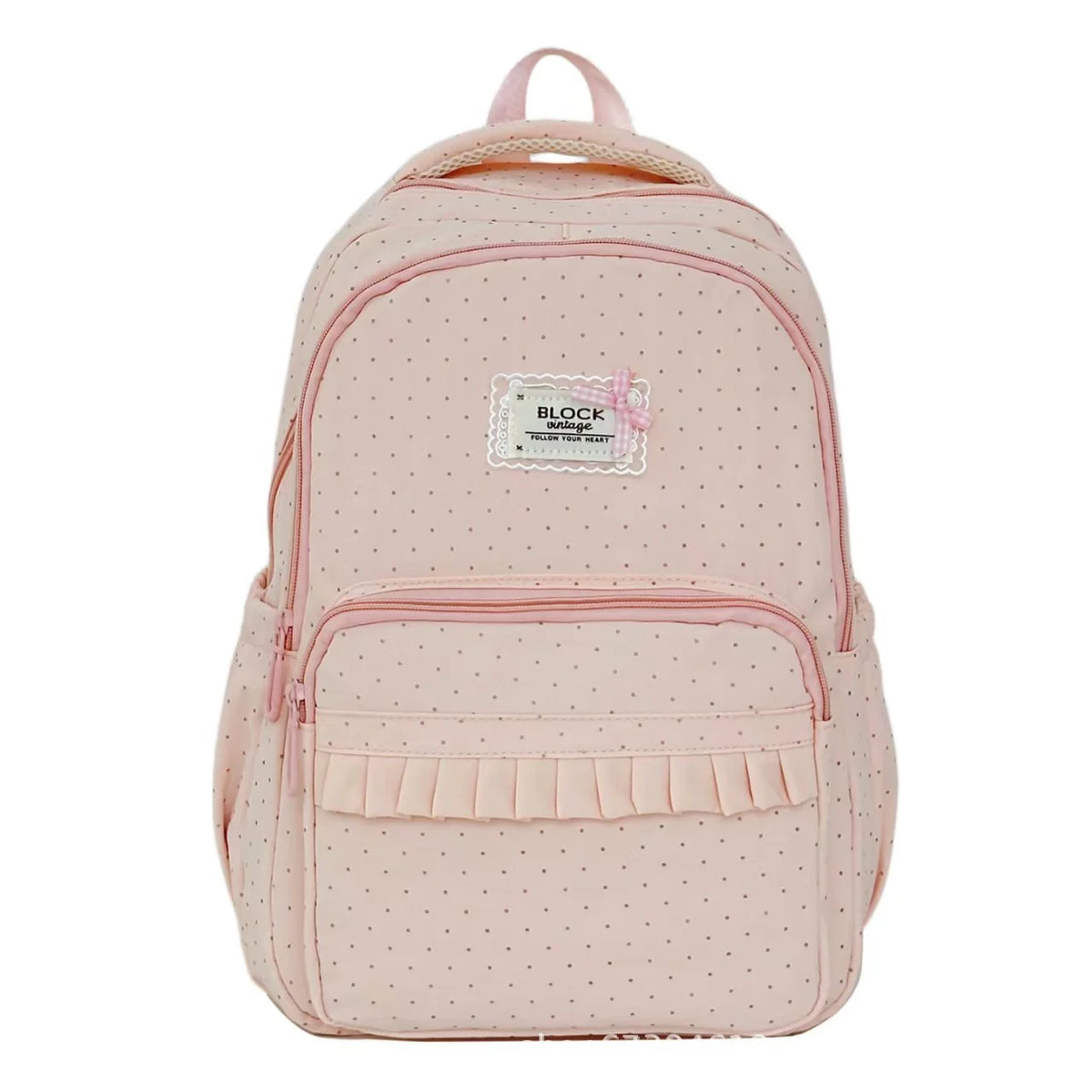 Stylish Polka Dot Ruffled Backpack Kalsten 3