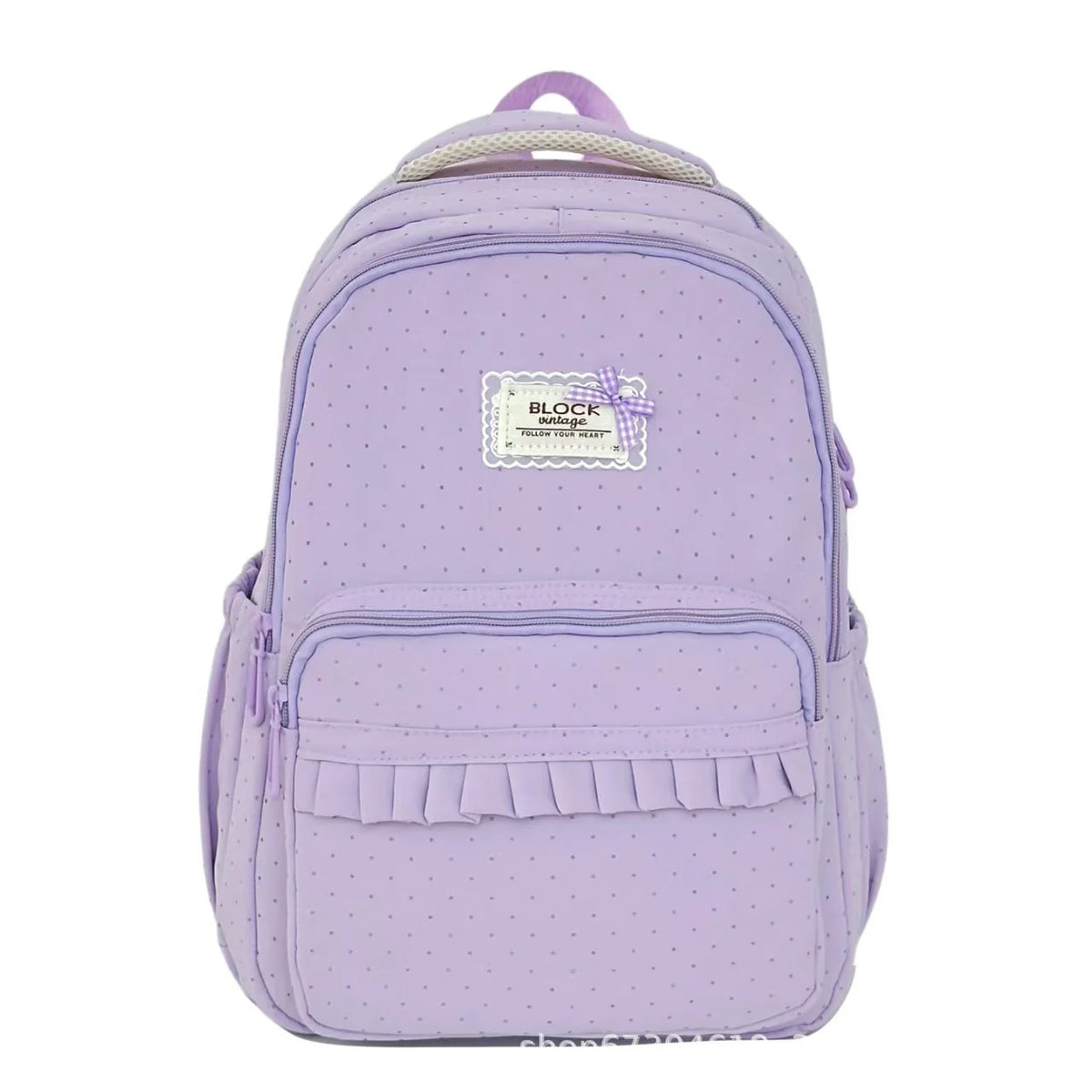 Stylish Polka Dot Ruffled Backpack Kalsten 4