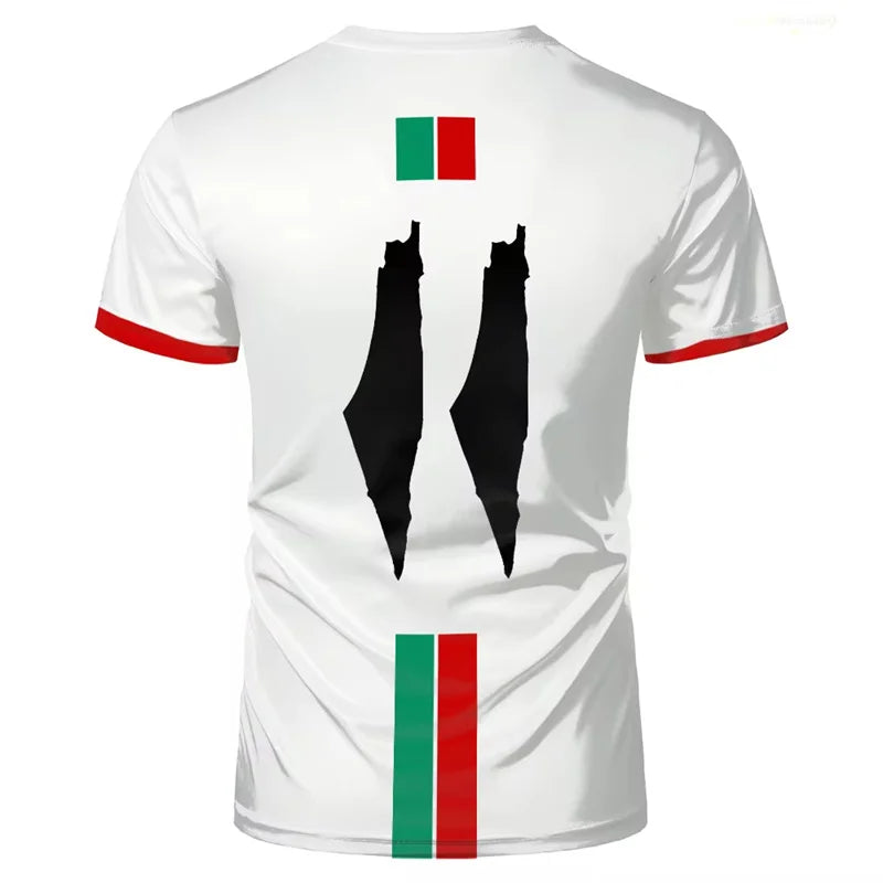 T-Shirt Heren met 3D-Print, Korte Mouwen, Casual Stijl, Zachte Polyestervezel 3