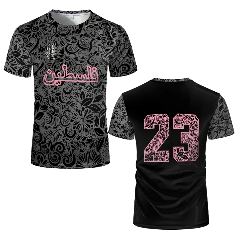 T-Shirt Heren met 3D-Print, Korte Mouwen, Casual Stijl, Zachte Polyestervezel 7
