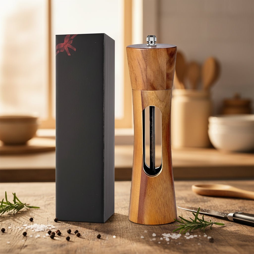 TABLEOAK – Elegante zout- en pepermolens van hout voor nauwkeurig kruiden. 0