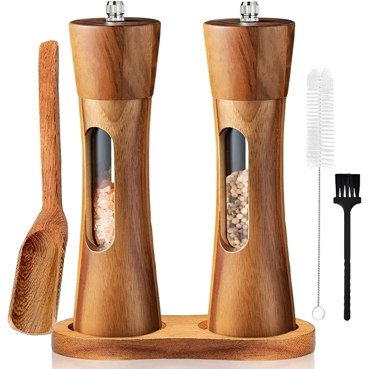 TABLEOAK – Elegante zout- en pepermolens van hout voor nauwkeurig kruiden. 1