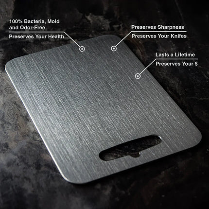 Titanium Cutting Board – Durable Non-Porous Surface with BPA-Free Construction