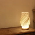 Glass table lamp
