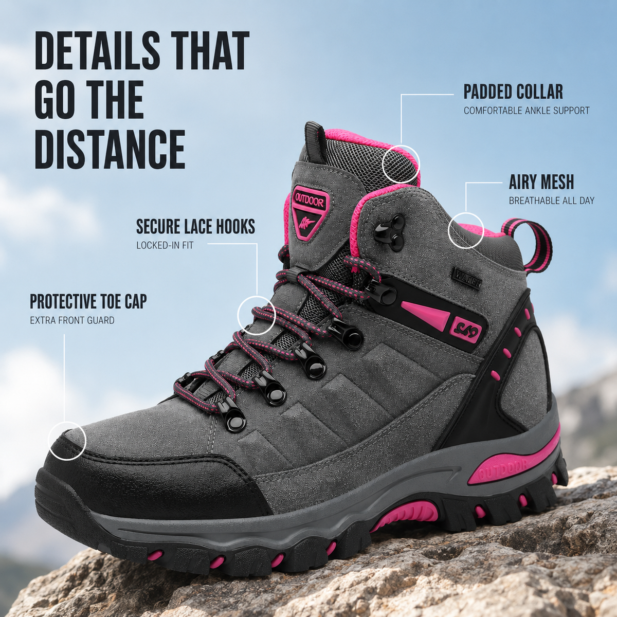 Thrives Outdoor | Ankle Hiking Boot 2