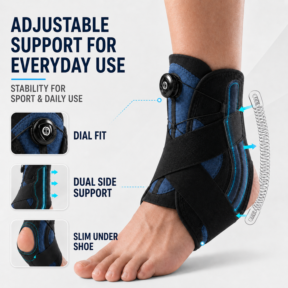Thrives Outdoor | Ankoraid Adjustable Pressurised Ankle Support 5