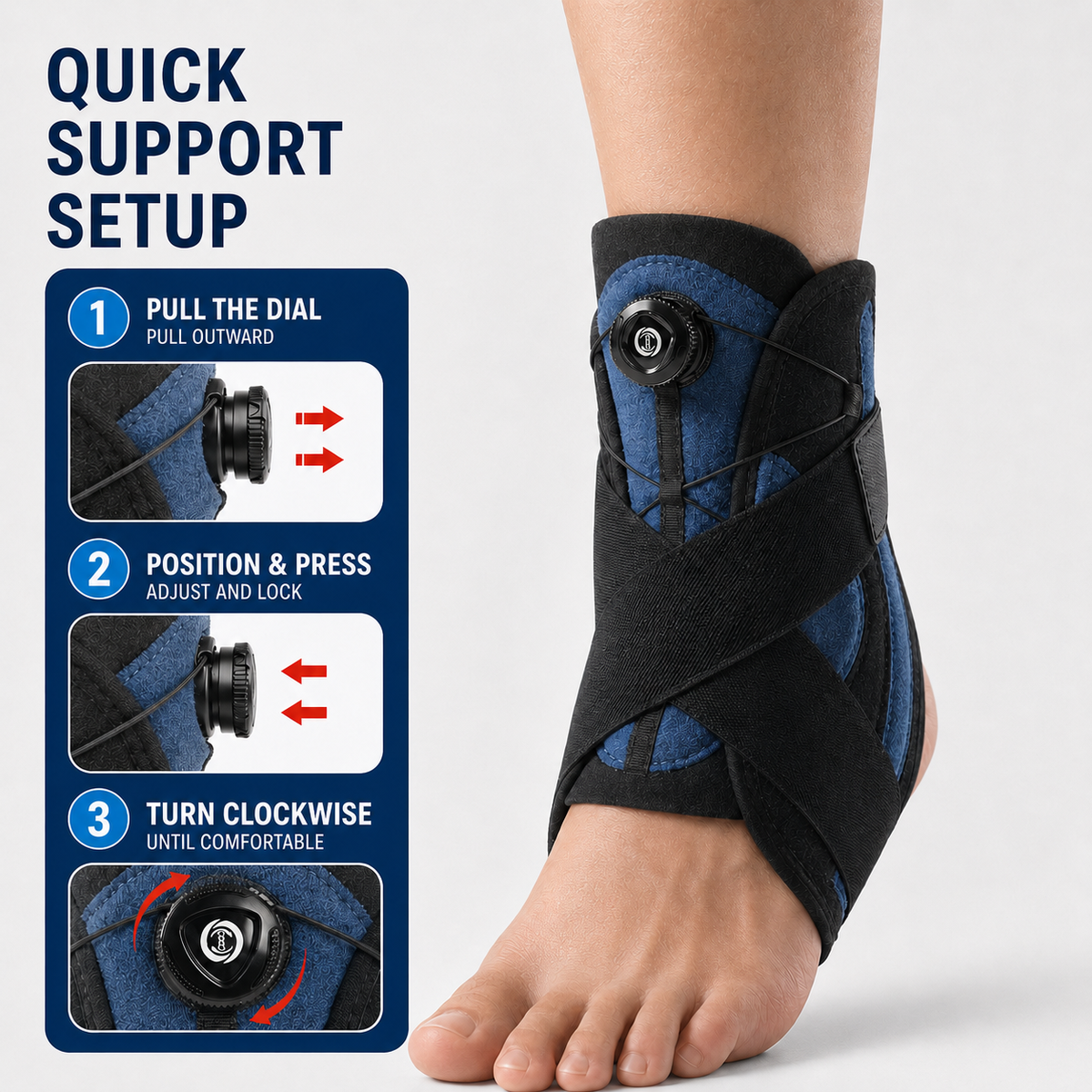 Thrives Outdoor | Ankoraid Adjustable Pressurised Ankle Support 6