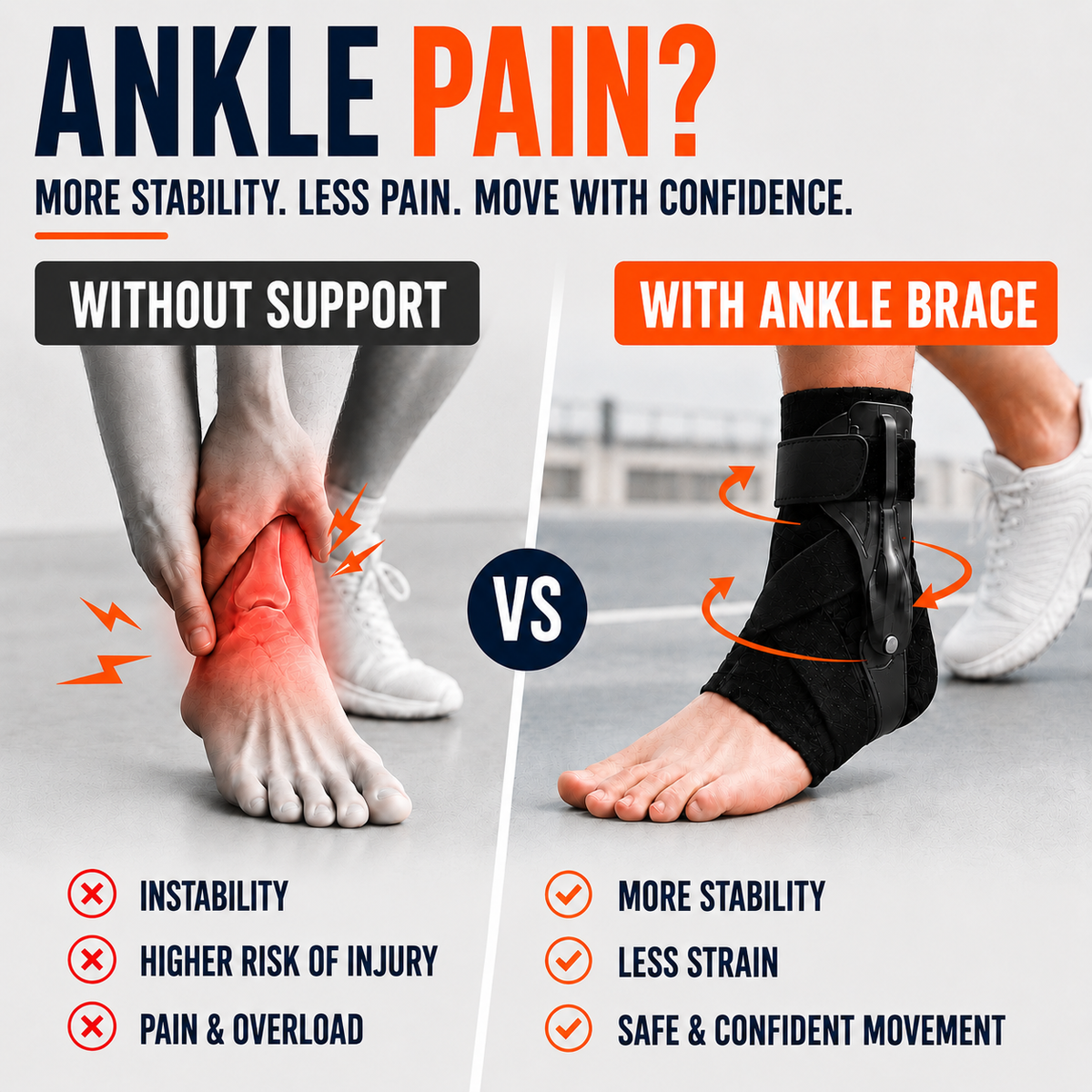 Thrives Outdoor | Ankuraid Adjustable Ankle Support Brace 2
