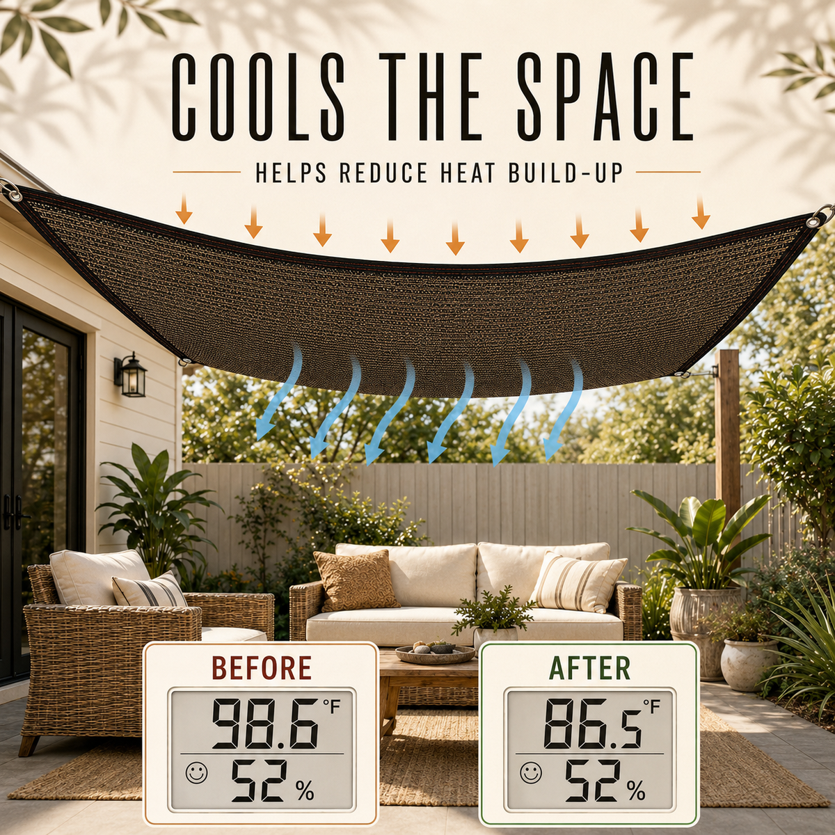 Thrives Outdoor | Aurevo Retractable Side Shade Panel 4